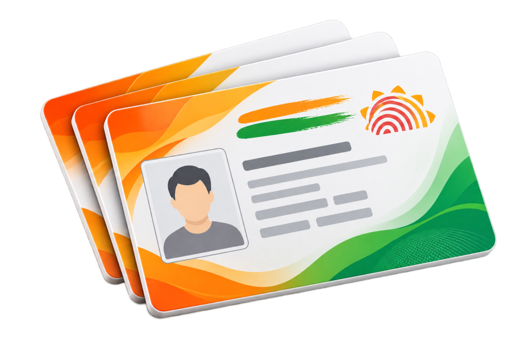 Aadhaar PVC card printing service by BazarCart